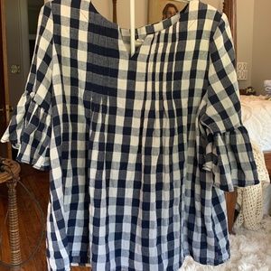 LJOAH  100 percent‎ cotton flannel blouse. Worn once . . Retail 75